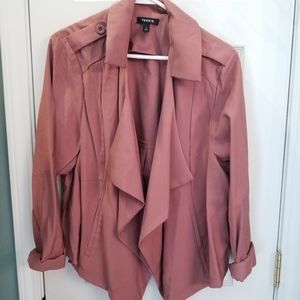 Torrid mauve open front jacket